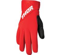 Thor Spectrum Cold Weather Motocross Gloves, red/white, size 2XL