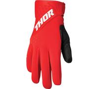 Thor Spectrum Cold Weather Motocross Gloves, white-red, size M for Men