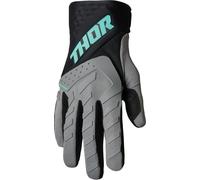 Thor Spectrum Logo Youth Motocross Gloves, black-grey, size XS