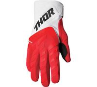 Thor Spectrum Logo Youth Motocross Gloves, white-red, size M