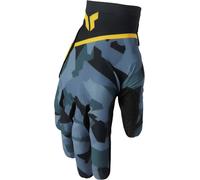 Thor Sportmode Shadow Ladies Motocross Gloves, black-grey-yellow, size L for Women