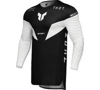 Thor Sportmode Strike Motocross Jersey, black-white, size L for Men