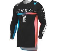 Thor Sportmode Synth Motocross Jersey, black-pink-blue, size XL for Men