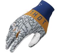 Thor Sportmode Textile Motocross MX Gloves - Bravo Navy/White/Copper/Grey