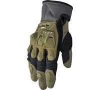 Thor Terrain Motorbike MX Motocross Textile Gloves Army Green / Charcoal