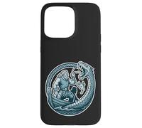 Thor vs Jormungandr Midgard Serpent Ragnarok Mjolnir Norse Case for iPhone 15 Pro Max