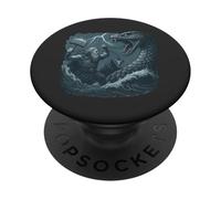 Thor vs Jormungandr Midgard Serpent Ragnarok Mjolnir Norse PopSockets Adhesive PopGrip