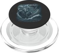 Thor vs Jormungandr Midgard Serpent Ragnarok Mjolnir Norse PopSockets PopGrip for MagSafe