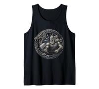 Thor vs Jormungandr Midgard Serpent Ragnarok Mjolnir Norse Tank Top