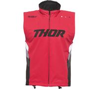 Thor Warm Up Motocross Vest, red/black, size M