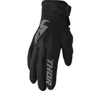 THOR Women's Sector MX Motorcross Gloves Black/Gray 2023 Model
