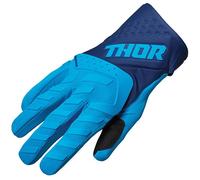 Thor Youth Spectrum Textile Motorcycle Motocross Children's Gloves - Blue / Navy