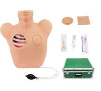 Thoracentesis and Drainage Model, Life Size Thoracentesis Training Manikin, Pneumothorax and Liquid Chest Closed Drainage, for Operation Training Teaching Model