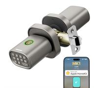 ThorBolt HomeKit Lock Over Smart Fingerprint Lock with Keypad Door Knob, HomeKit Hub , for Interior Door, Bedroom, Office, MK1 Titanium