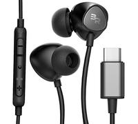 Thore Type C Headphones, in-Ear Wired Earbuds with Microphone & Volume Control Mic Earphones for Samsung Galaxy S23 /S24, Pixel 7/7 Pro & More, Black