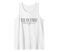 Thoreau Quote Motivation Inspiration - Think for Yourself Tank Top