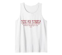 Thoreau Quote Motivation Inspirational - Think for Yourself Tank Top