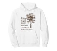 Thoreau Trees Quote Nature Hike - Walk in the Woods Pullover Hoodie
