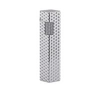 Thorens Unique Mini Vintage Side-Slip Soft Flame Refillable Lighter, Engraved Chrome Plated Brass Mechanical Fluid Lighters, EDC Brass Pocket Lighter, Premium Gift for Men, Starburst Pattern Silver