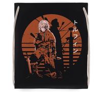 Thorfinn Vinland Saga Black Drawstring Gym Bag