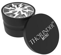 Thorinder 50mm Mini Herb Grinder 4 Piece Color Silver Crusher Premium Quality Aluminium with Pollen Catcher&Free Scrapper