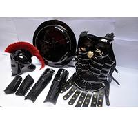 THORINSTRUMENTS MEDIEVAL ROMAN KING LEONIDAS SPARTAN 300 MOVIE HELMET W/RED PLUME +MUSCLE JACKET+SHIELD + LEG + ARM GUARDS 300 GREEK SPARTAN King Leonidas Gear of War Armor Shield leonidas helmet