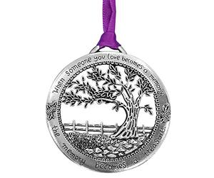 thorityau Merry Christmas Ornament -When Someone You Love Becomes A Memory -The Memory Become A Treasure - Christmas Tree Hanging Decor For Home,Metal Material,8cm