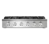 Thorkitchen Pro-Style Gas Rangetop with 6 Sealed Burners 36 - Inch, Stainless Steel HRT3618U