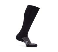 Thorlos 12 Hour Shift Thick Padded Over-The-Calf Work Socks, Black/Grey Accent, Large