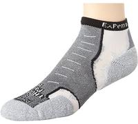 Thorlos Experia No Show Multi Activity Socks, White/Black/Gray, Large