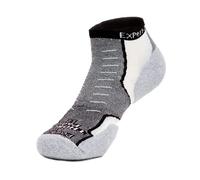 Thorlos Experia No Show Multi Activity Socks, White/Black/Gray, Large