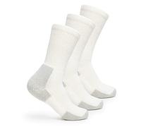Thorlos Men's Xj Max Cushion Crew Running Socks, White (3 Pairs), M UK