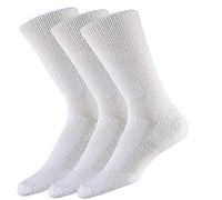 Thorlos mensWXWx Walking Thick Padded Crew Sock Socks - White - Large