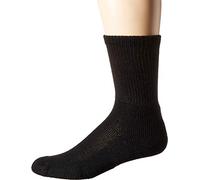 Thorlos Unisex's Xj Max Cushion Crew Running Socks, Black (1 Pair), Medium