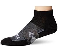 Thorlos Unisex 12-Hour Shift Work Maximum Cushion Ankle, Black/Grey Accent, Large