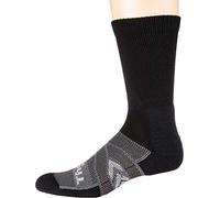 Thorlos Unisex 12-Hour Shift Work Maximum Cushion Crew, Black/Grey Accent, Large