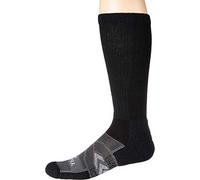 Thorlos Unisex 12-Hour Shift Work Maximum Cushion Over-Calf, Black/Grey Accent, Medium
