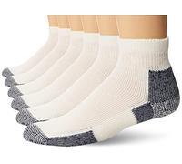 Thorlos unisex adult JMX Maximum Cushion Ankle Running Sock, White/Navy (1 Pair), Large US, White/Navy (1 Pair)