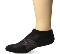 thorlos unisex-adult Vrmu Max Cushion Edge Running Low Cut Socks, Solid Black, Large