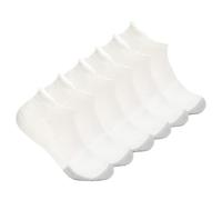 Thorlos Unisex J Rolltop Running Socks, White/Navy (6 Pairs), M UK