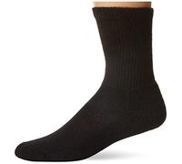 Thorlos Unisex Moderate Padded Work Crew Socks, Black, XL