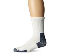 Thorlos Unisex Thorlo Running Crew Socks White Navy Large, White/Navy, 8.5-12 Mens UK