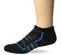 Thorlos Unisex Running Moderate Cushion Low Cut, Black/Blue Aster, Large