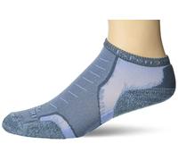 Thorlos Unisex's Experia Xccu Thin Cushion Running Low Cut Socks, Dark Blue/Grey (1 Pair), Small