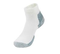Thorlos Unisex's JMX Maximum Cushion Ankle Running Sock, White/Grey (1 Pair), Medium