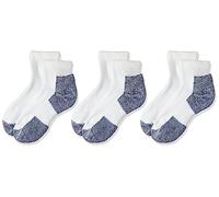Thorlos Unisex's Jmx Maximum Cushion Ankle Running Socks, White/Navy (3 Pair Pack), XL