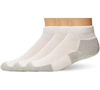 Thorlos Unisex's Jmx Maximum Cushion Ankle Running Socks, White/Platinum (3 Pair Pack), Medium (Pack of 3)