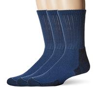 Thorlos Unisex's Kx Max Cushion Hiking Crew Socks, Dark Blue (3 Pairs), x-Large