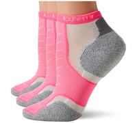 thorlos Unisex's Xccu Thin Cushion Running Low Cut Socks, Pink (3 Pair), Medium