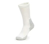 Thorlos Unisex's Xj Max Cushion Crew Running Socks, White/Platinum (1 Pair), X-Large